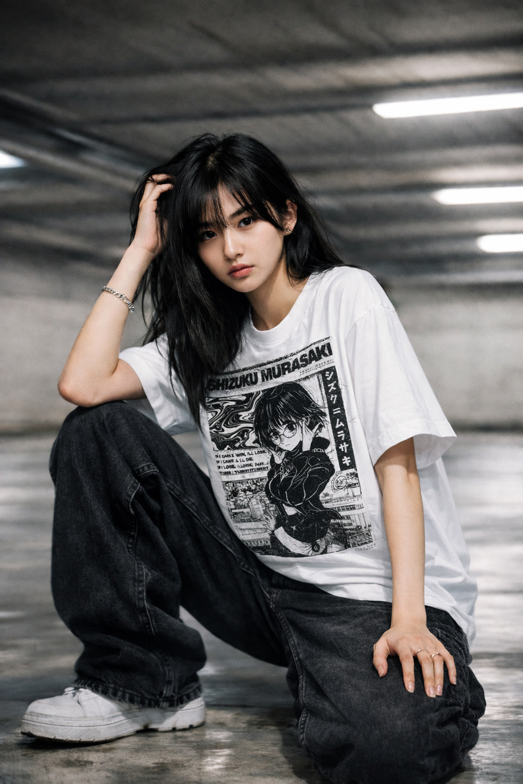 Murasaki Noir Unisex Oversized Tee
