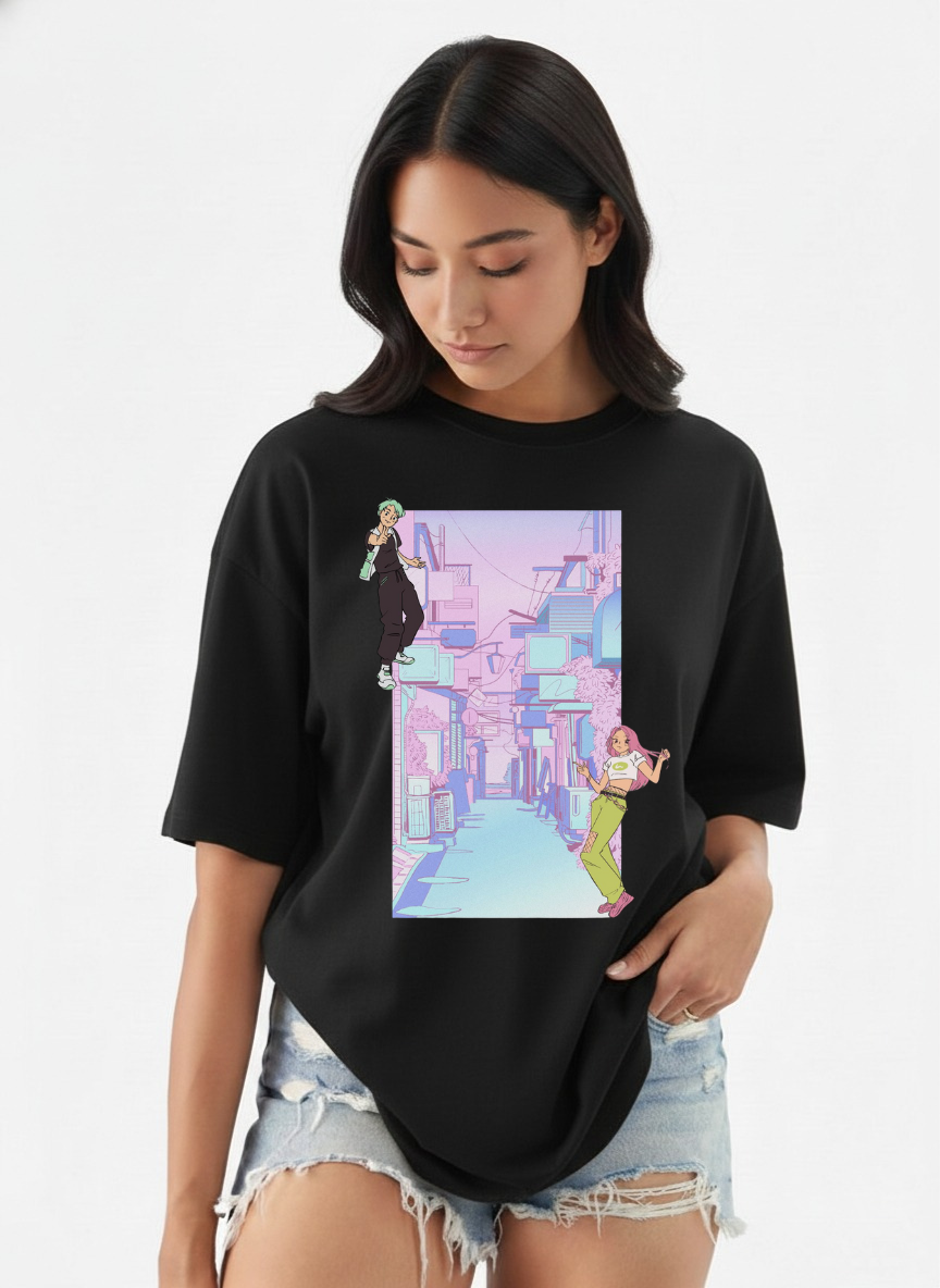 Women's Street Serenity Oversized T-shirt