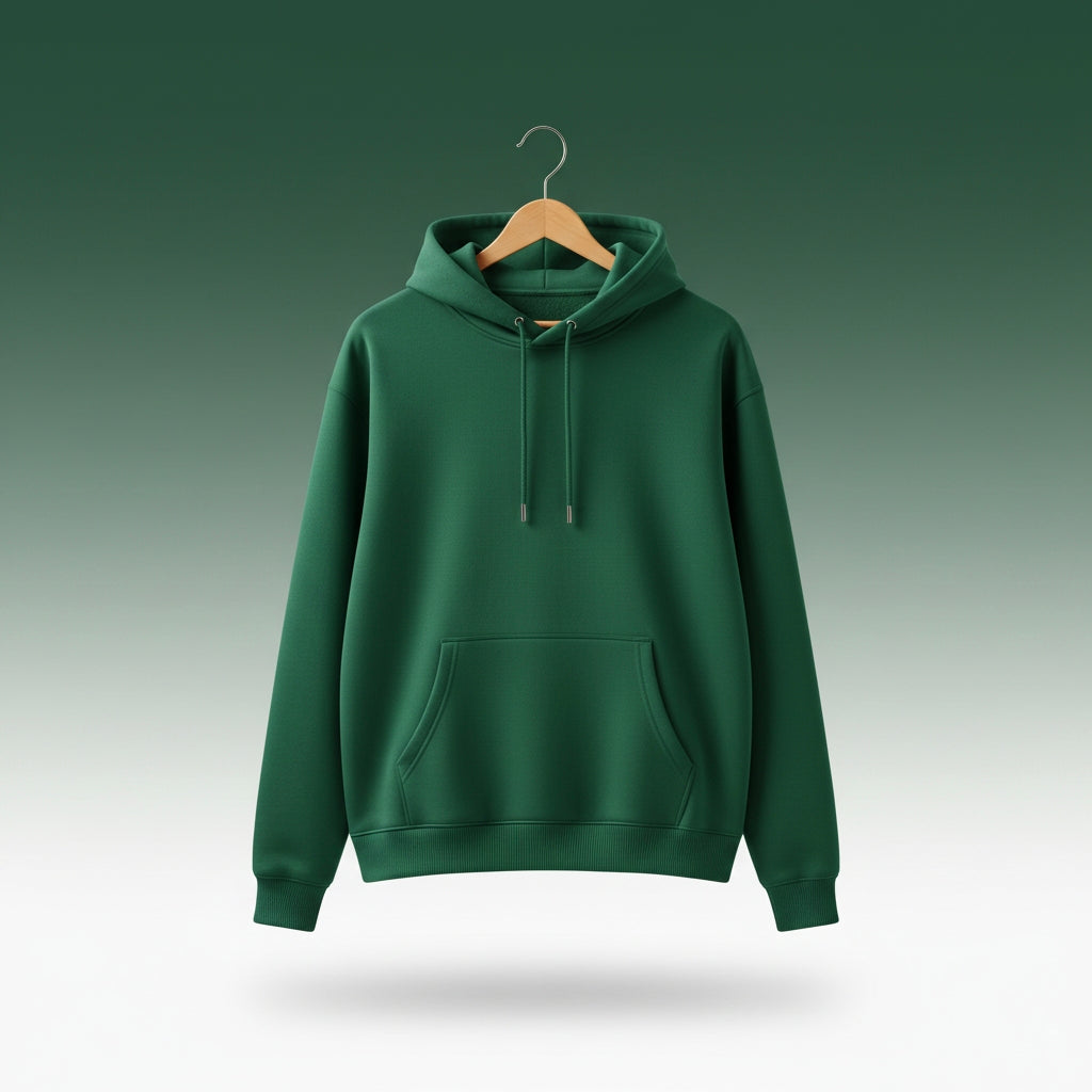 TTS:Men's Bottle Green Hoodie