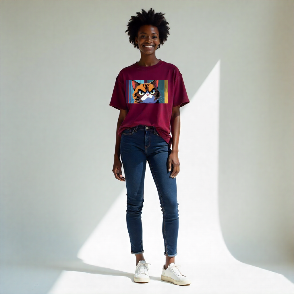 Women's Cat-titude Oversized Tee