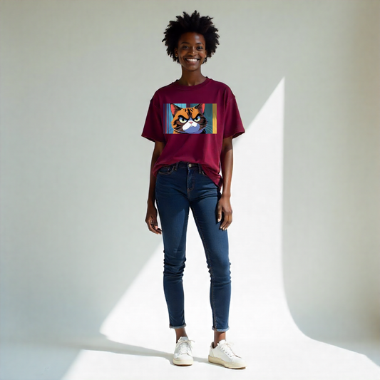 Women's Cat-titude Oversized Tee